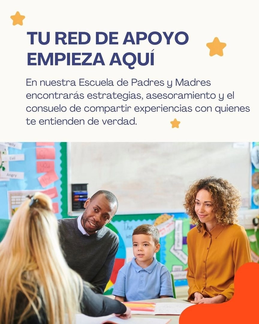 Tu red de apoyo empieza aquí: en la Escuela de Padres y Madres encontrarás estrategias, asesoramiento y el consuelo de compartir experiencias.